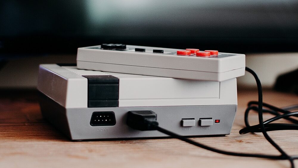 Connected NES console on the table