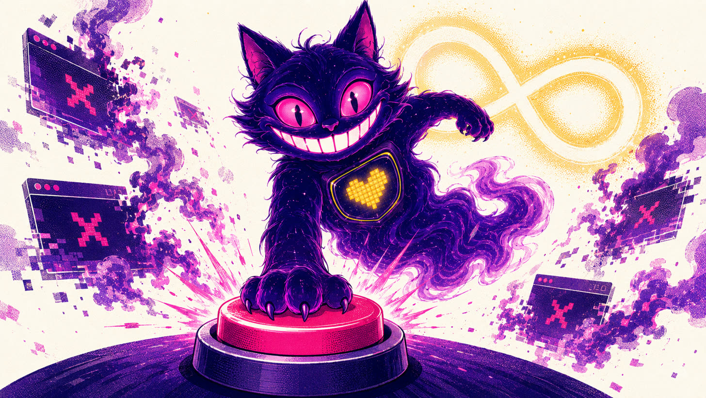 Sid pressing a big easy button that clears every error window
