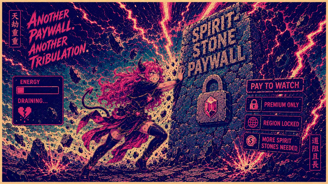 Eve straining against the cracked Spirit Stone grind wall