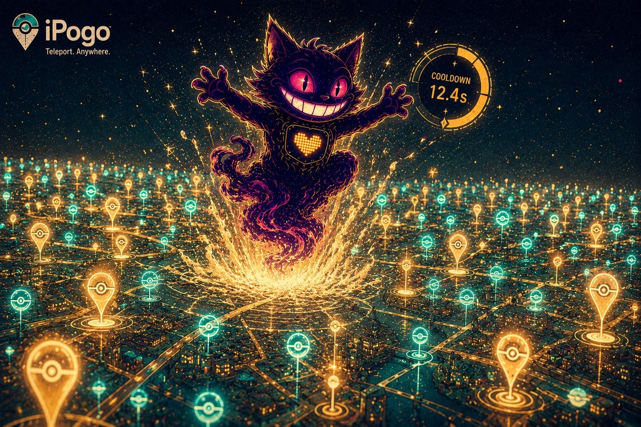 Sid bursting up through the map as the whole city lights up with spheres and pins