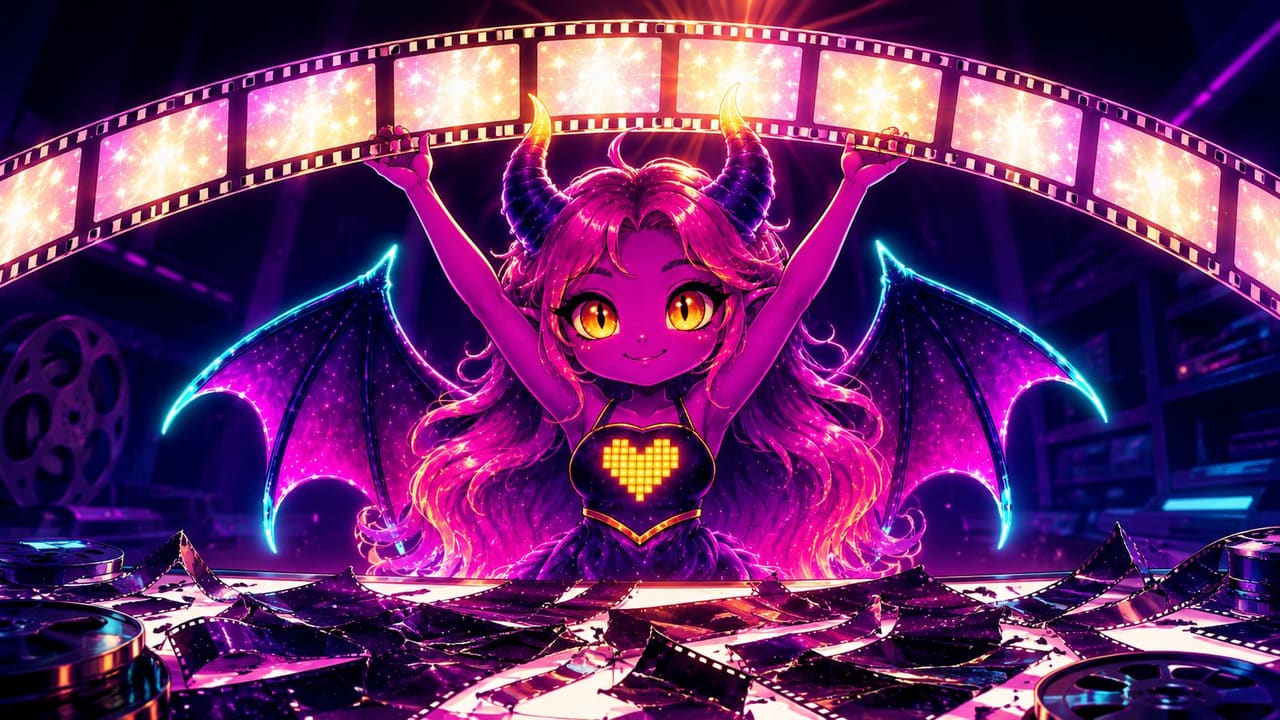 Eve holding an open video timeline with every locked control lit up