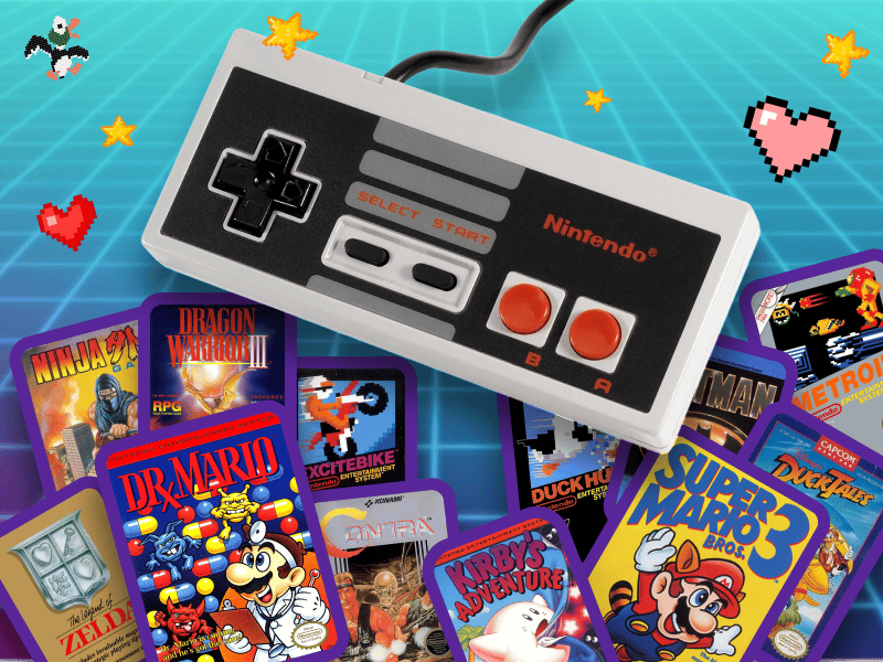 Connected NES console on the table